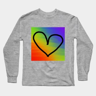 Colorful Heart Long Sleeve T-Shirt